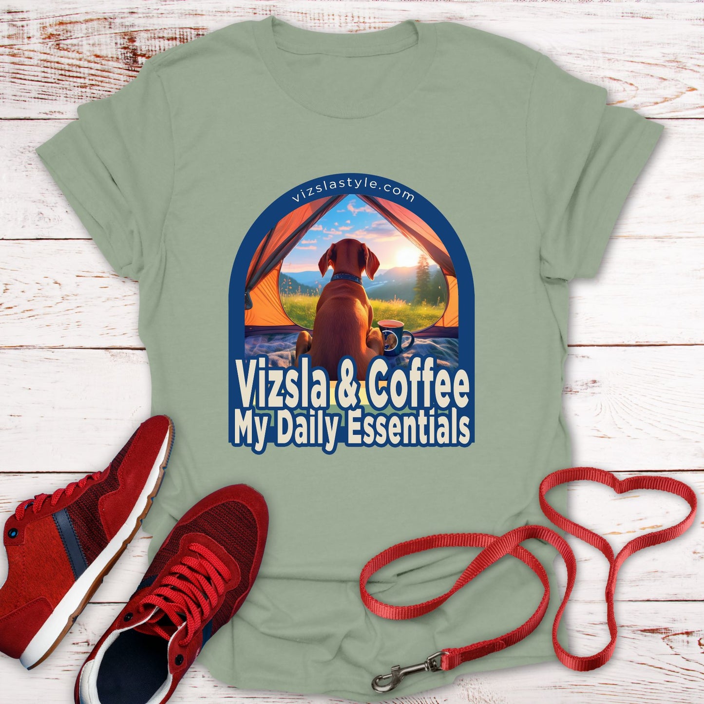 Vizsla & Coffee, My Daily Essentials! t-shirt