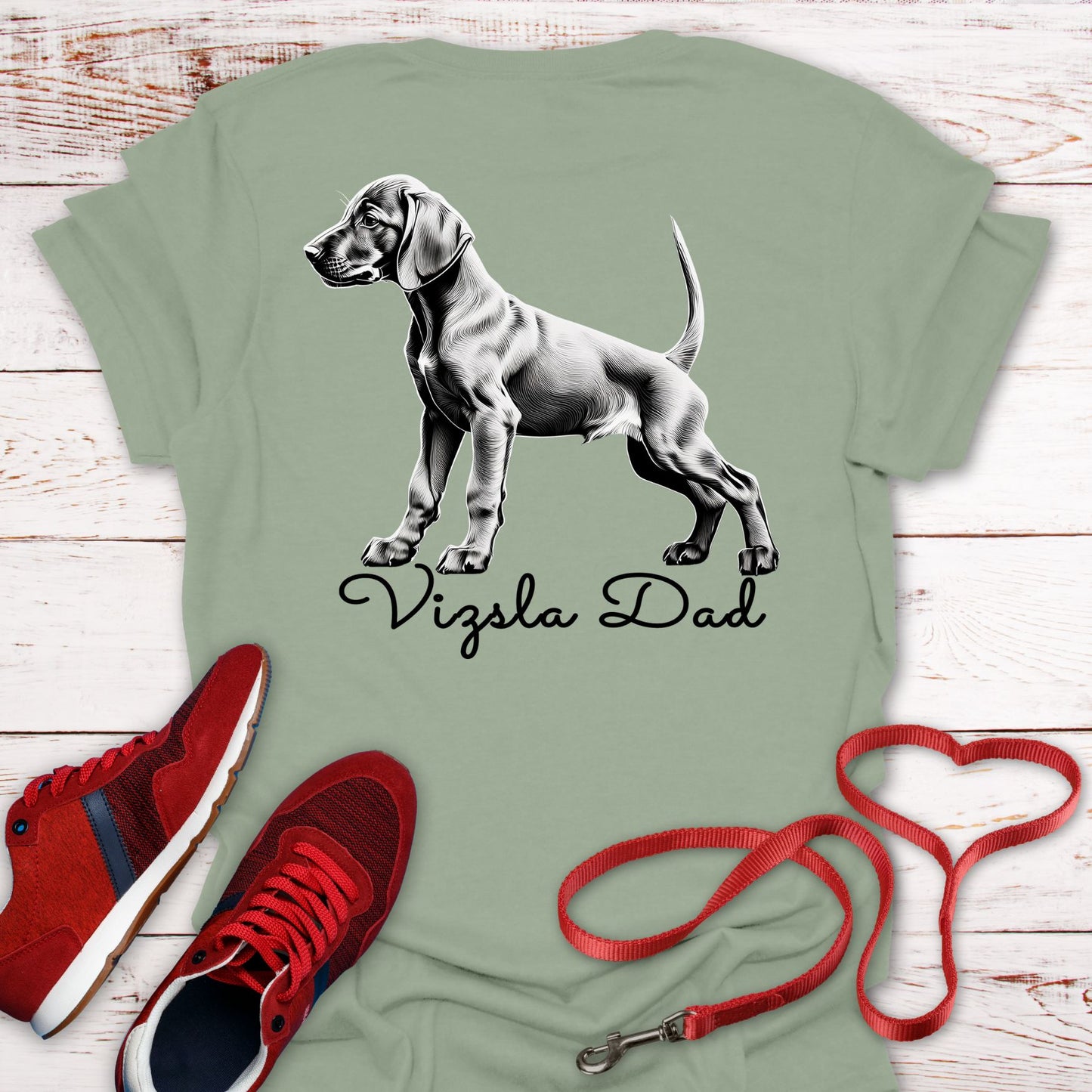 Vizsla Style - Vizsla Dad & Puppy T-Shirt