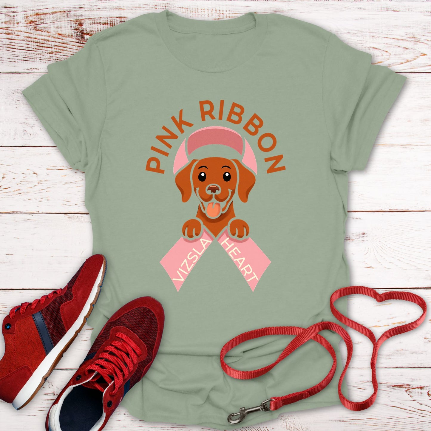 Pink Ribbon, Vizsla Heart: Fighting Together