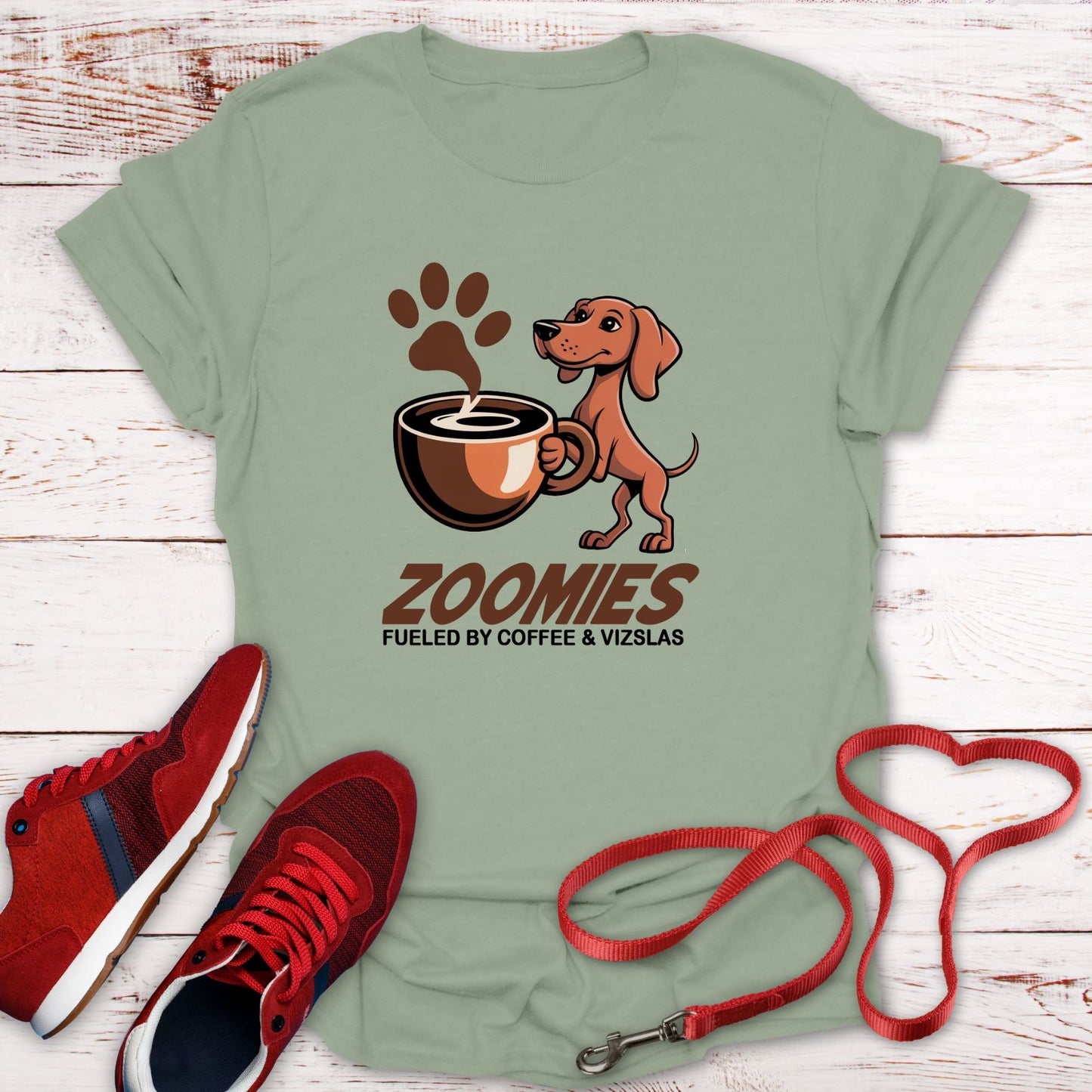 Zoomies: Fueled by Coffee and Vizsla Energy