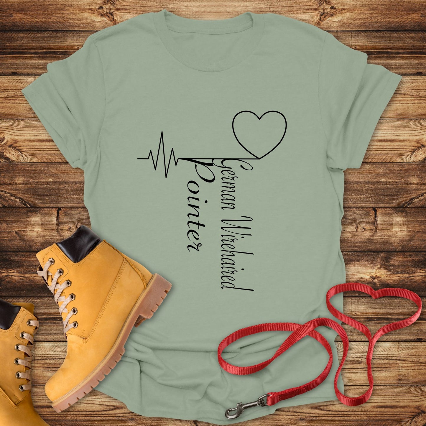 German Wirehaired Pointer Love: Heart Beats for Breed