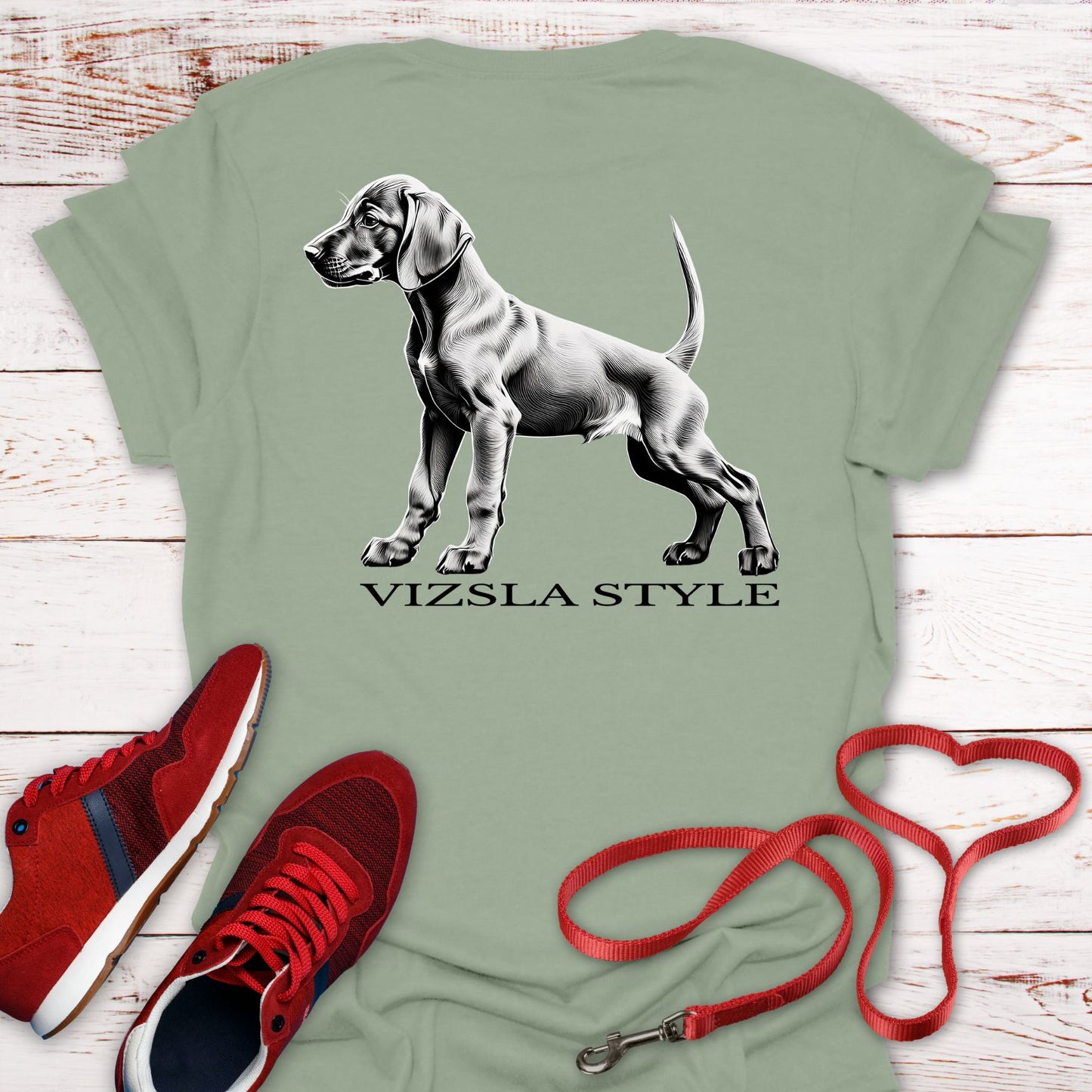 Vizsla Style Puppy T-Shirt - Double Sided