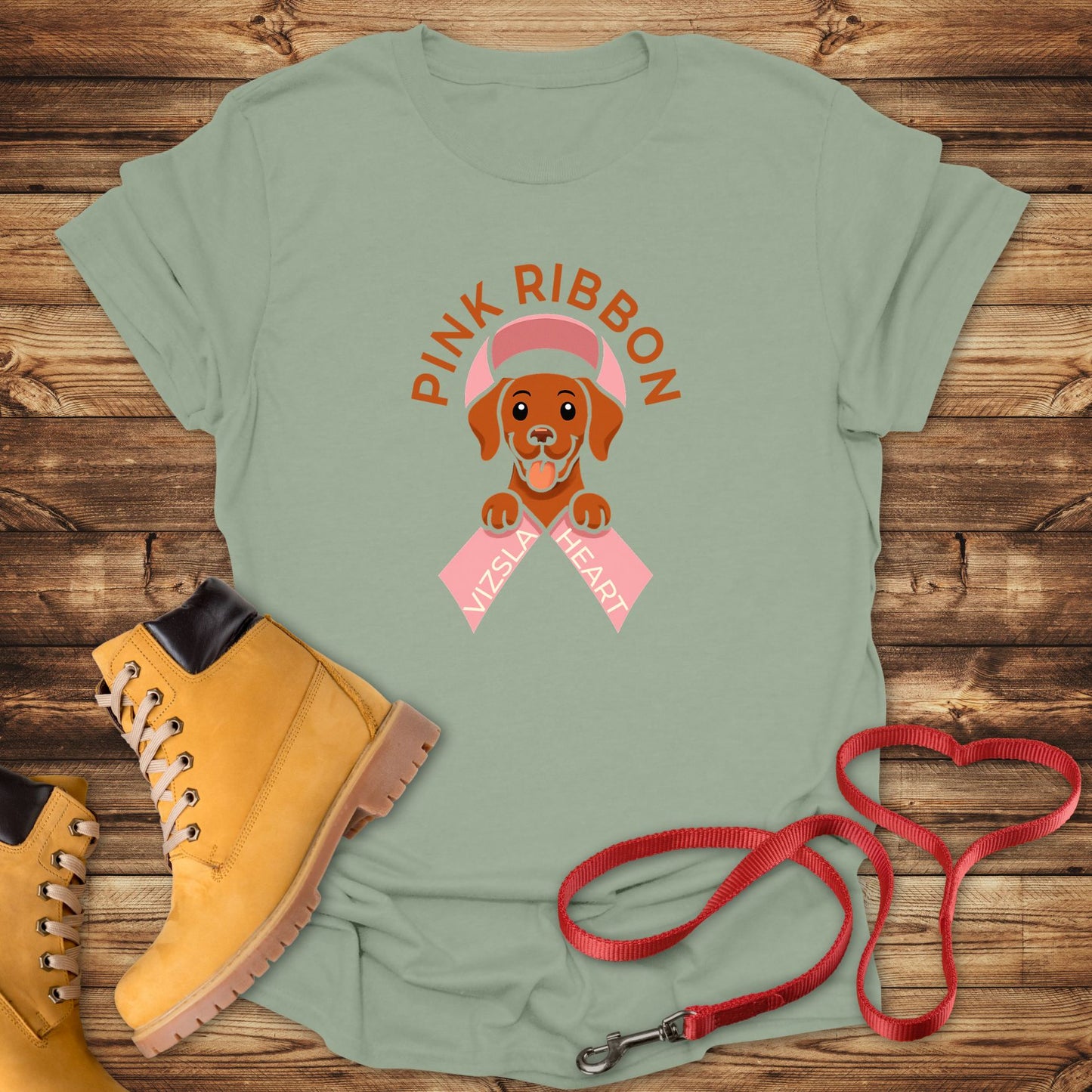 Pink Ribbon, Vizsla Heart: Fighting Together