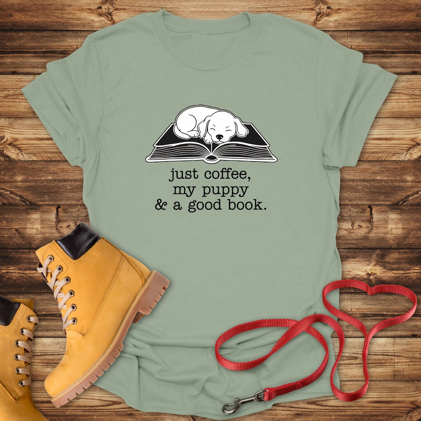 Coffee, My Puppy, and a Good Book