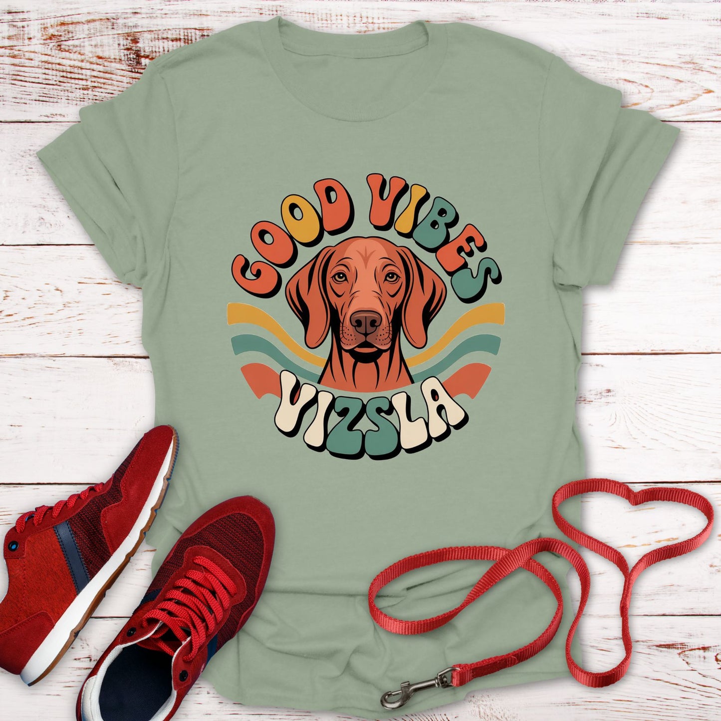 Good Vibes: That Cool Vizsla Look T-Shirt