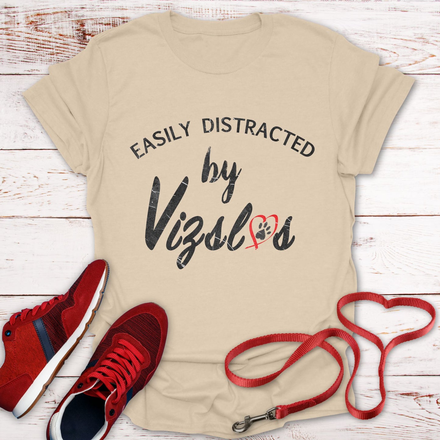 Easily Distracted By Vizslas T-Shirt