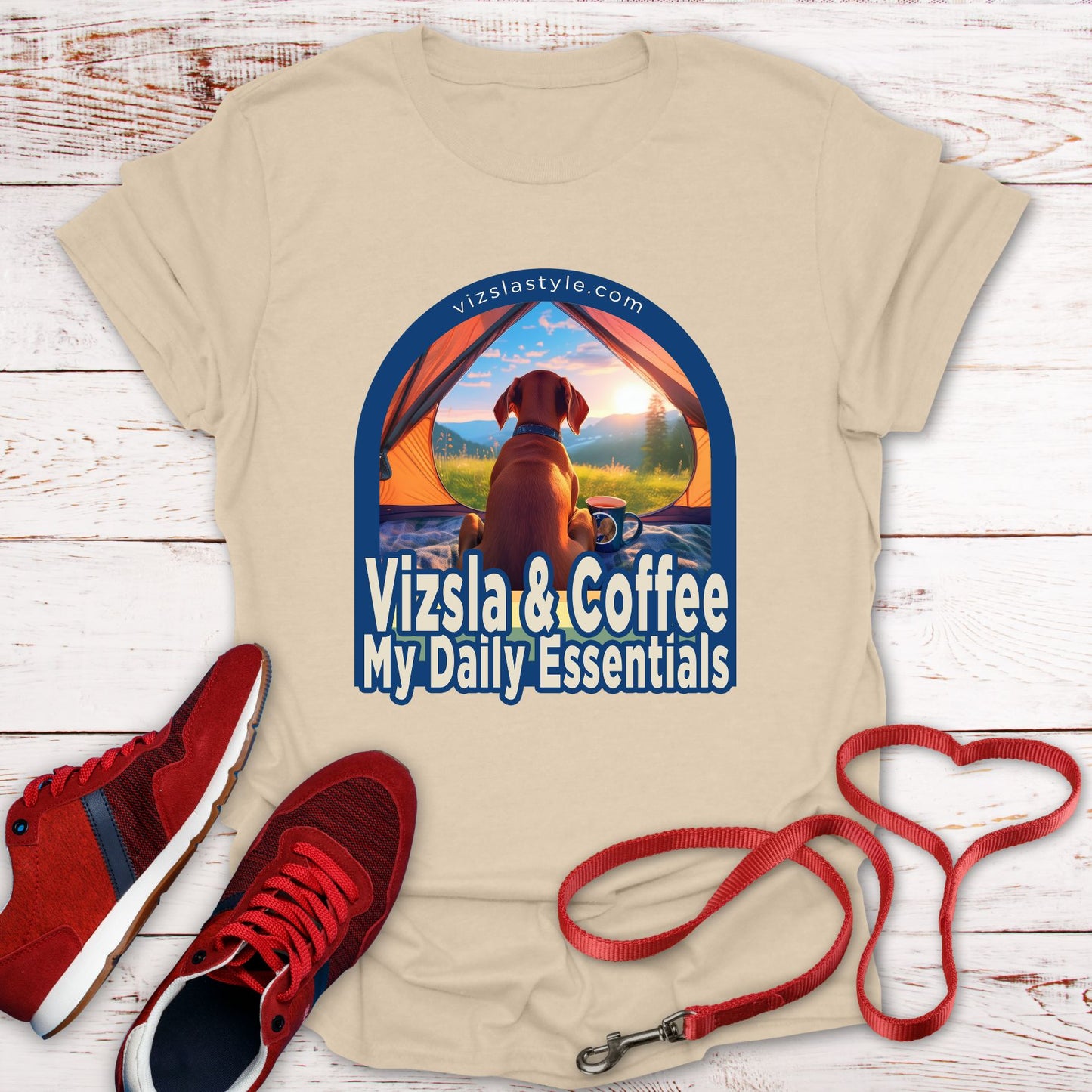 Vizsla & Coffee, My Daily Essentials! t-shirt