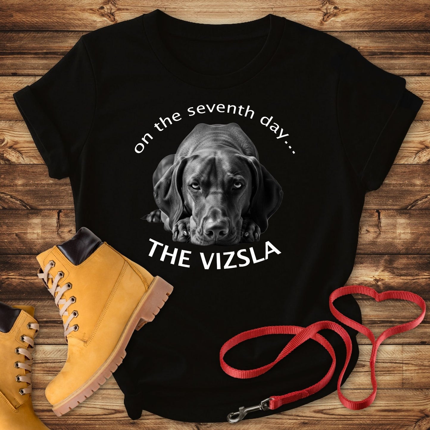 The Vizsla Created on the Seventh Day T-Shirt