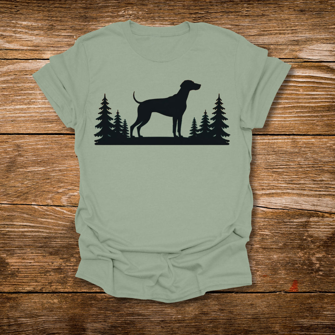Vizsla Silhouette Forest T-Shirt — Proud Vizsla Dog Tee