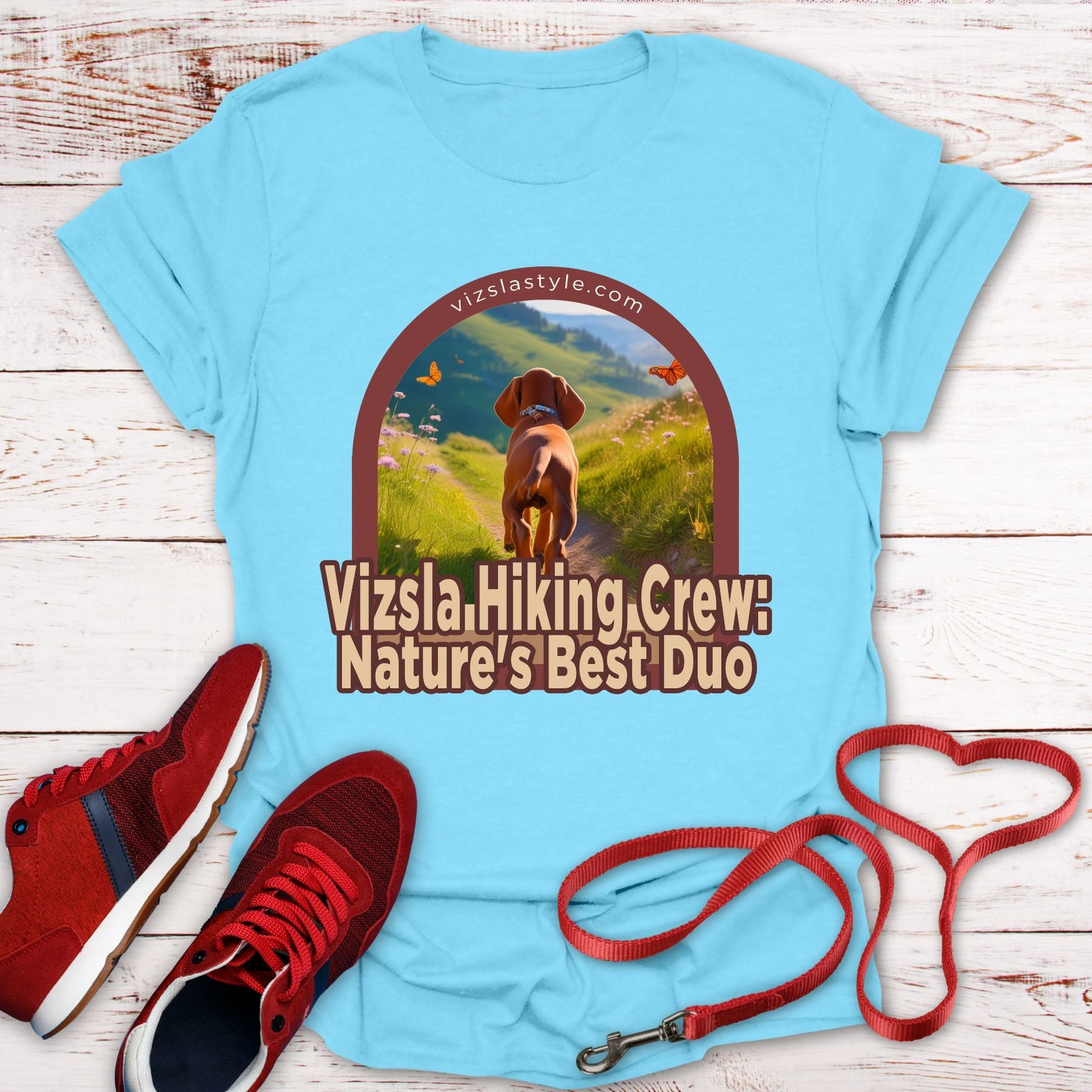 Vizsla Hiking Crew: Nature's Best Duo Dog t-shirt