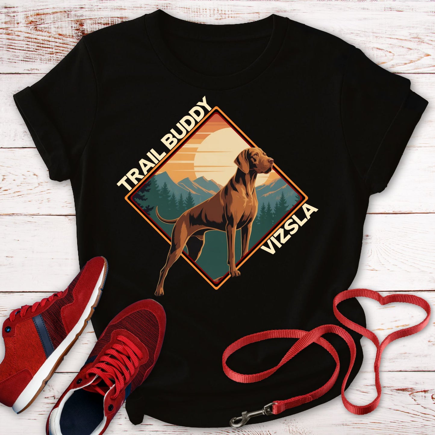 Trail Buddy Vizsla: Proud, Loyal, and Majestic