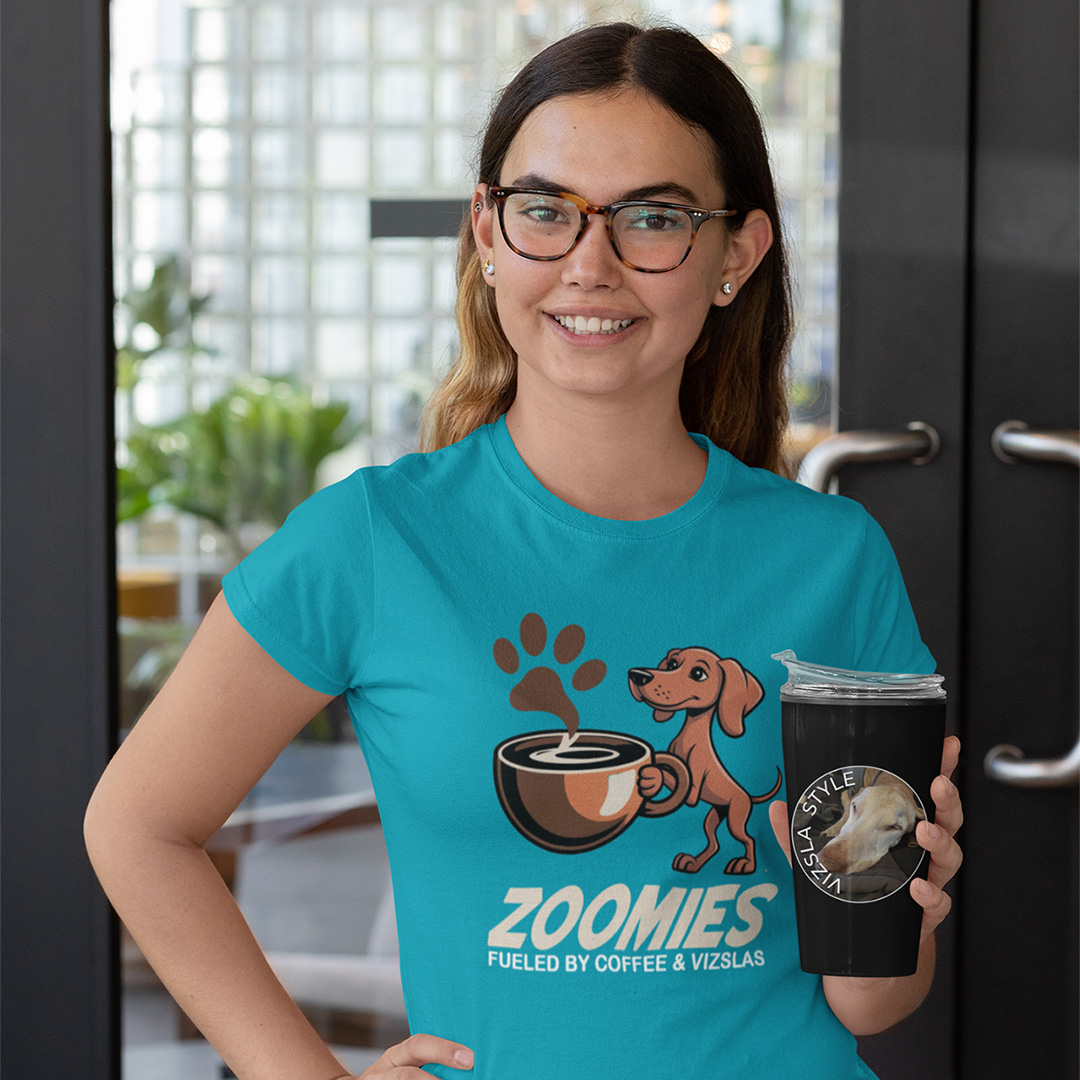 Zoomies: Fueled by Coffee and Vizsla Energy