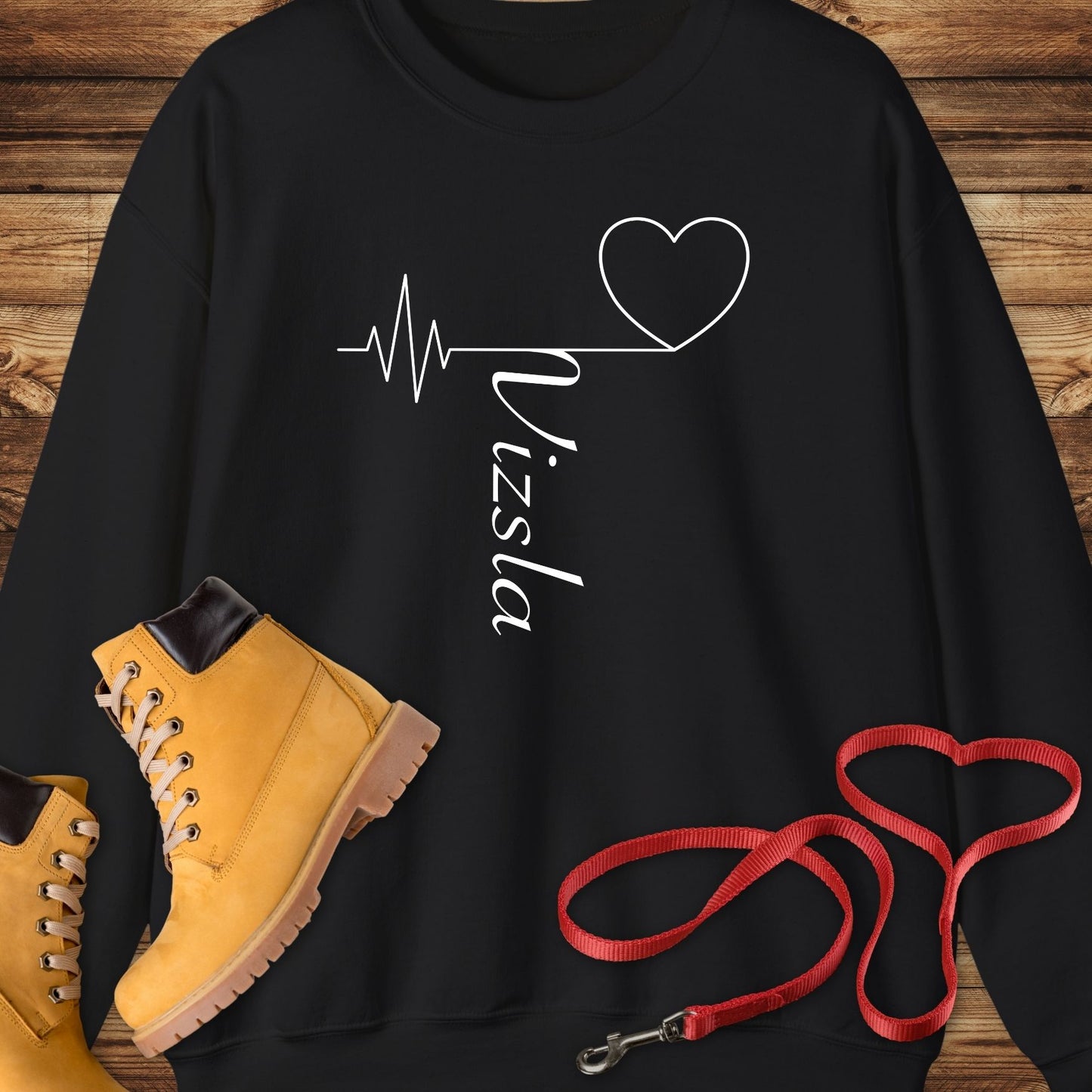 Vizsla Love: My Heart Beats for the Breed Crewneck Sweatshirt