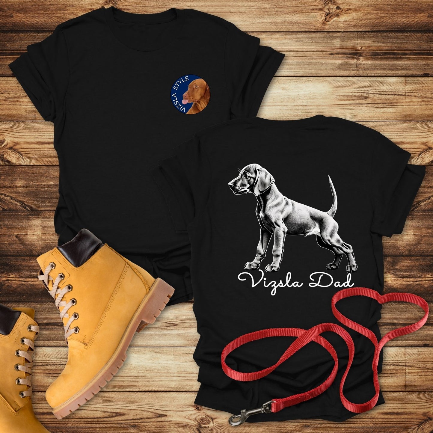 Vizsla Style - Vizsla Dad & Puppy T-Shirt