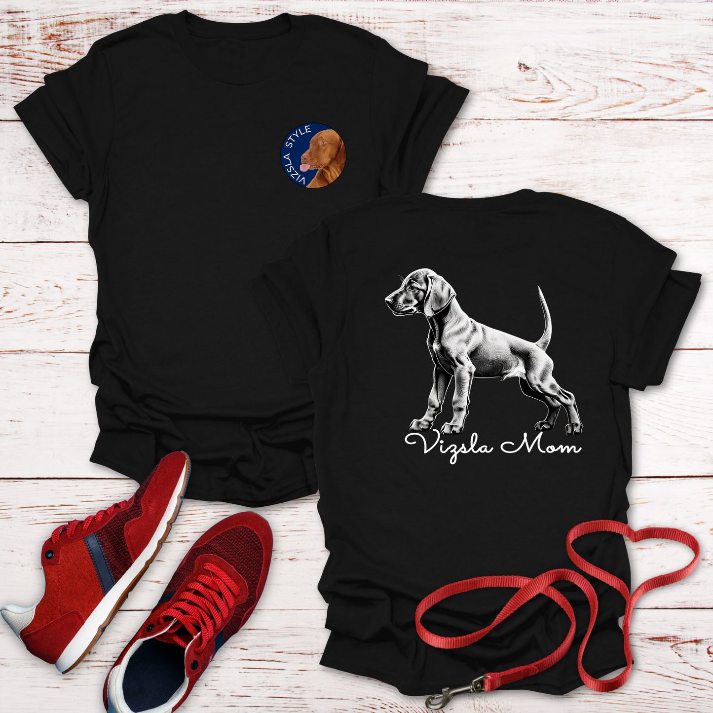 Vizsla Style - Vizsla Mom & Puppy T-Shirt
