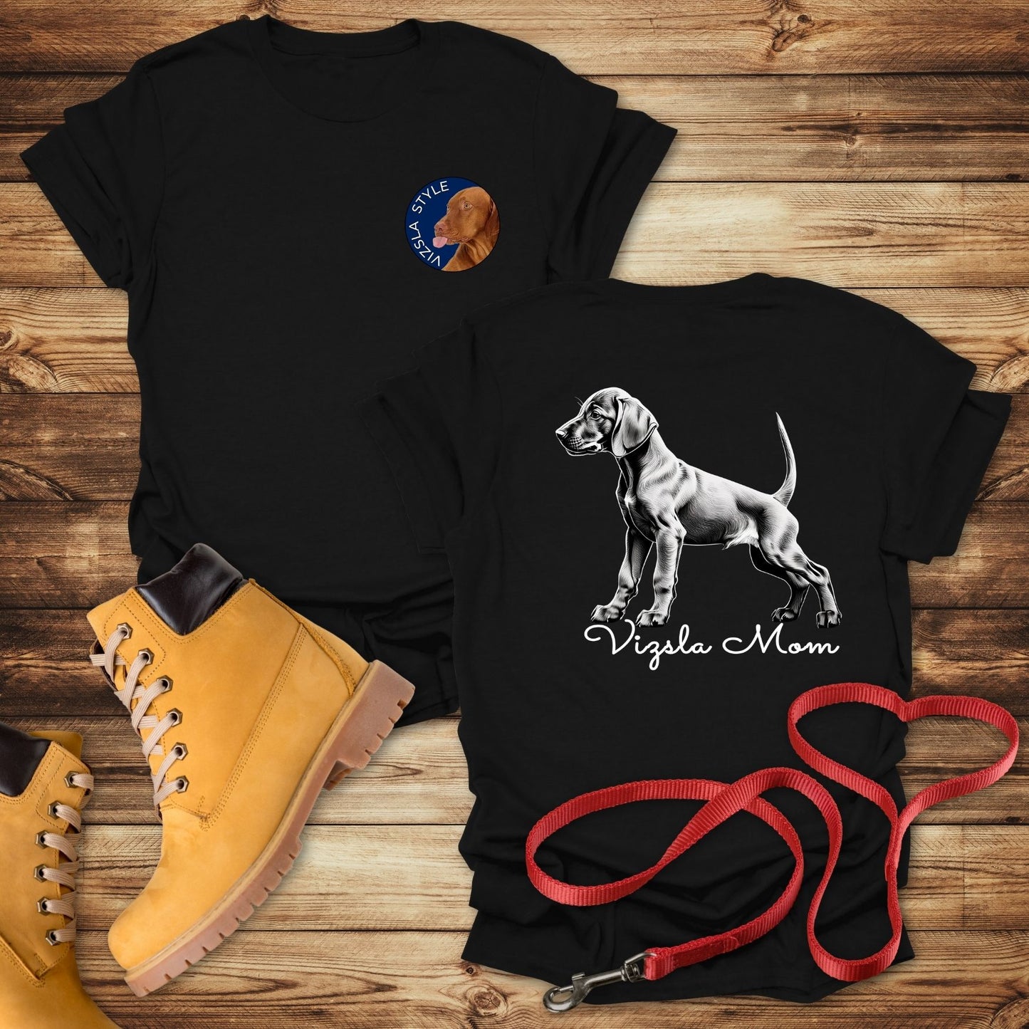 Vizsla Style - Vizsla Mom & Puppy T-Shirt