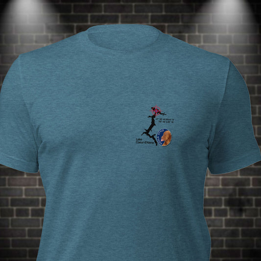 Lake CDA - Vizsla Style All Around Sports T-shirt (Dk Text)