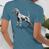 Vizsla Style - Vizsla Mom & Puppy w/ Dark Text T-Shirt