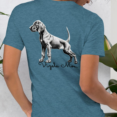 Vizsla Style - Vizsla Mom & Puppy w/ Dark Text T-Shirt