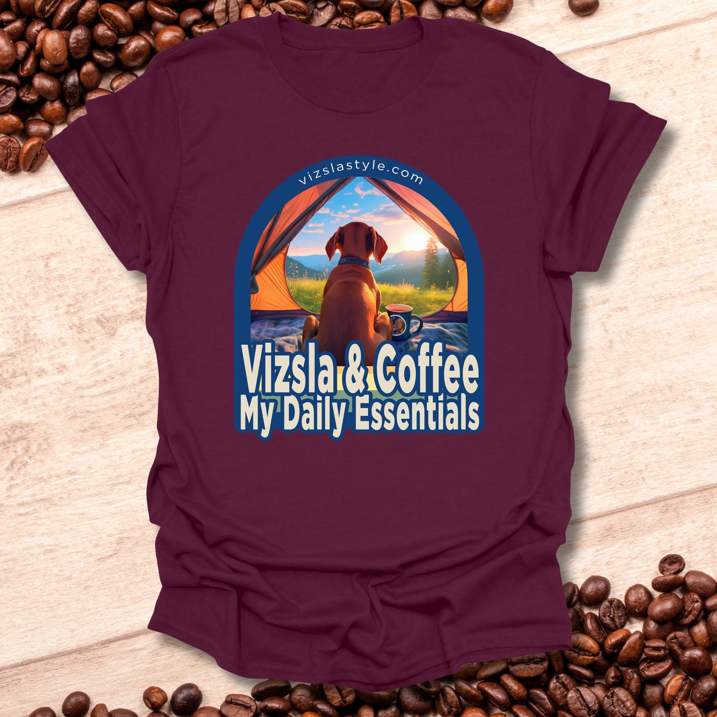 Vizsla & Coffee, My Daily Essentials! t-shirt