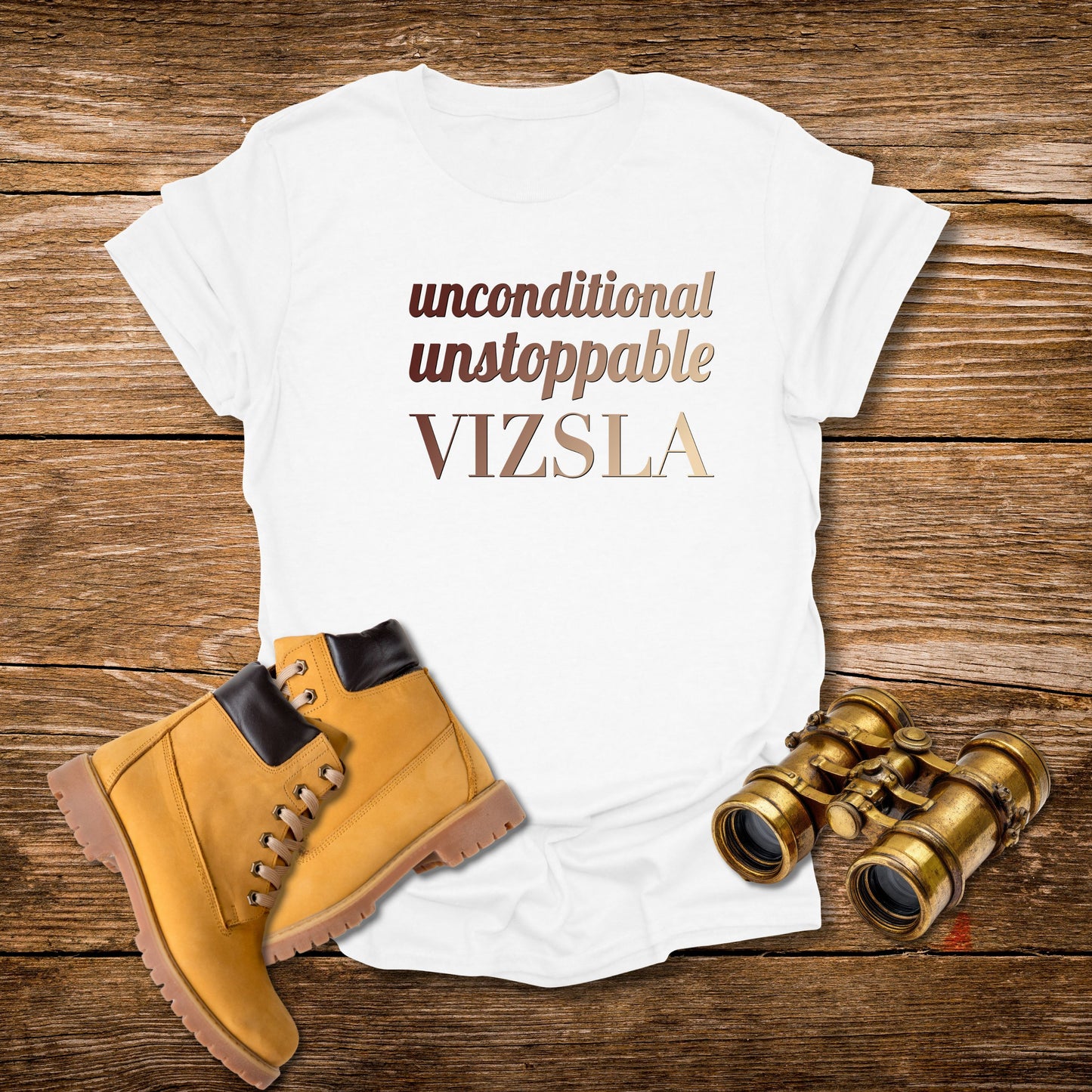 Vizsla T-Shirt — "Unconditional • Unstoppable" Dog Lover Tee