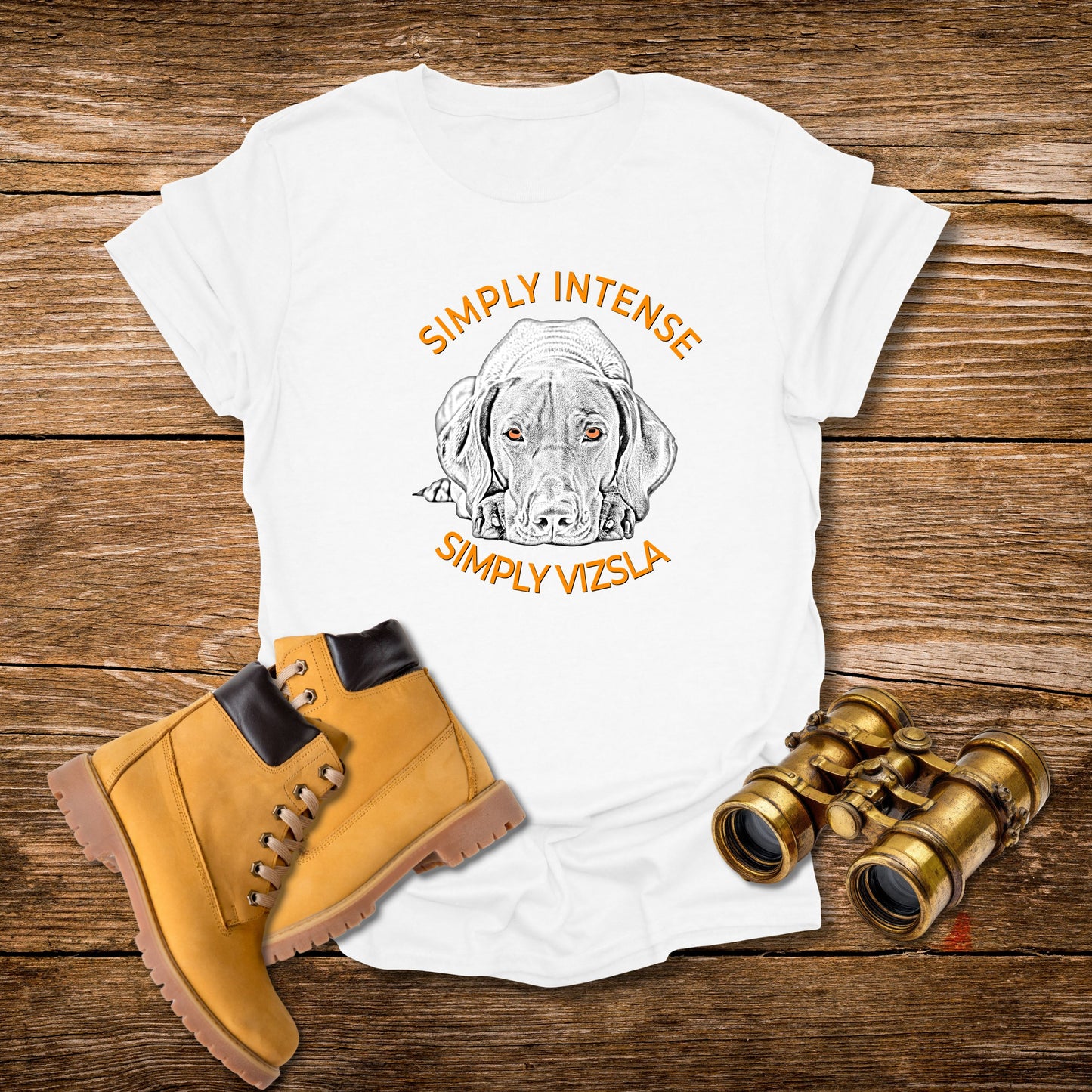 Simply Intense Vizsla T-Shirt — Vizsla Dog Portrait Tee