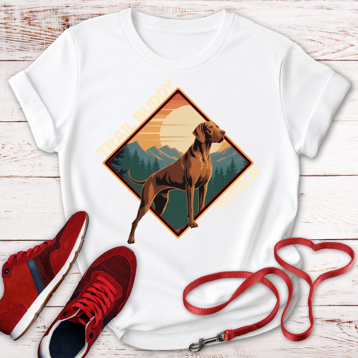 Trail Buddy Vizsla: Proud, Loyal, and Majestic