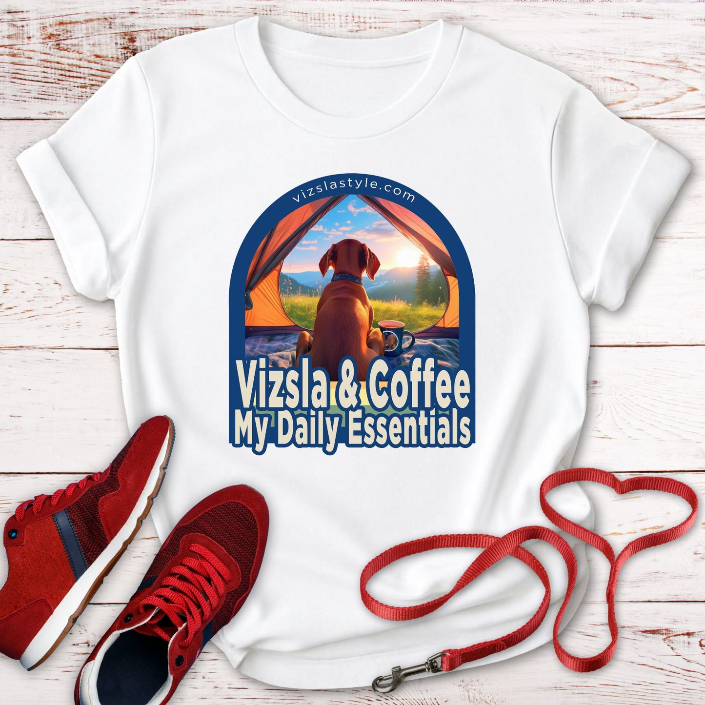 Vizsla & Coffee, My Daily Essentials! t-shirt