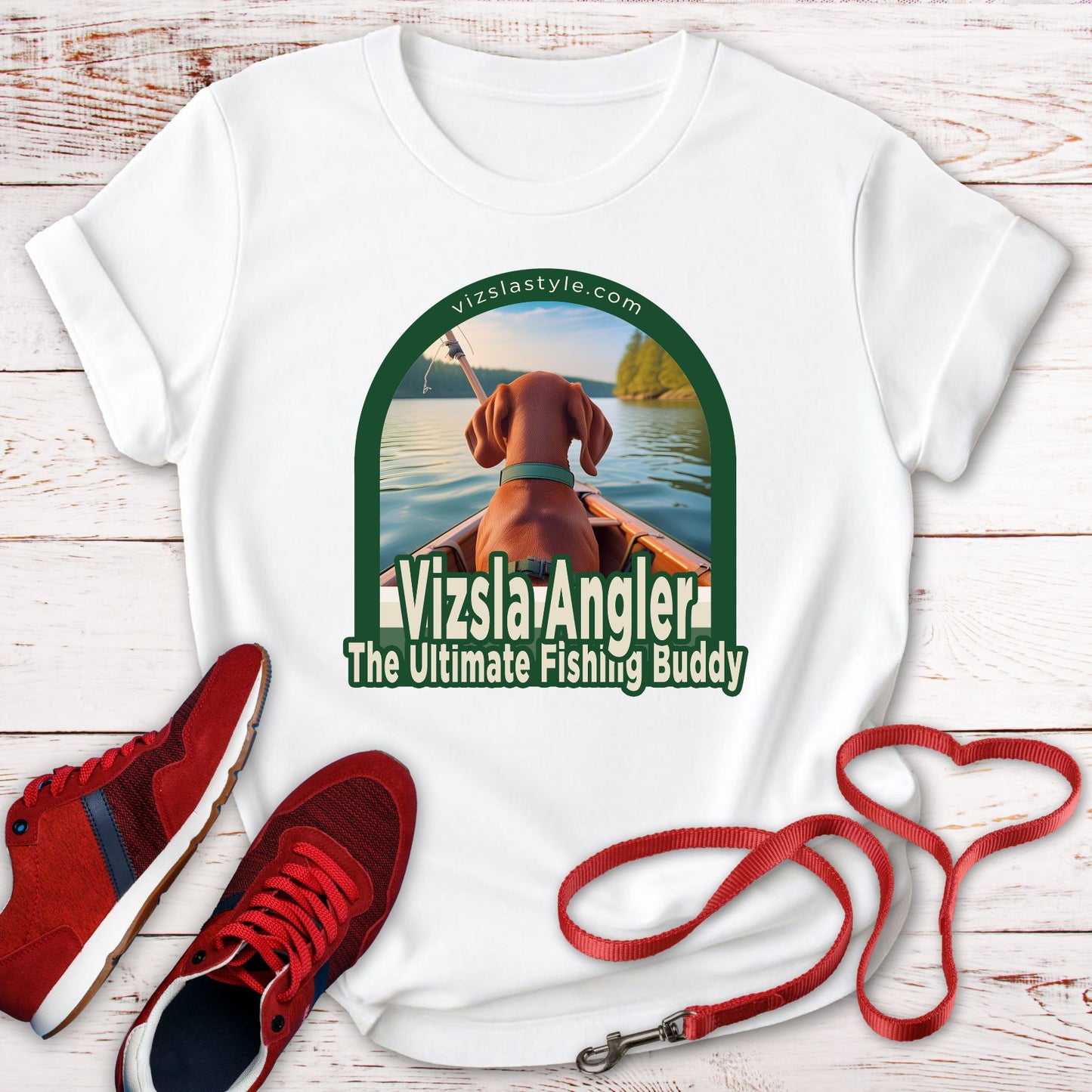 Vizsla Angler, The Ultimate Fishing Buddy! t-shirt