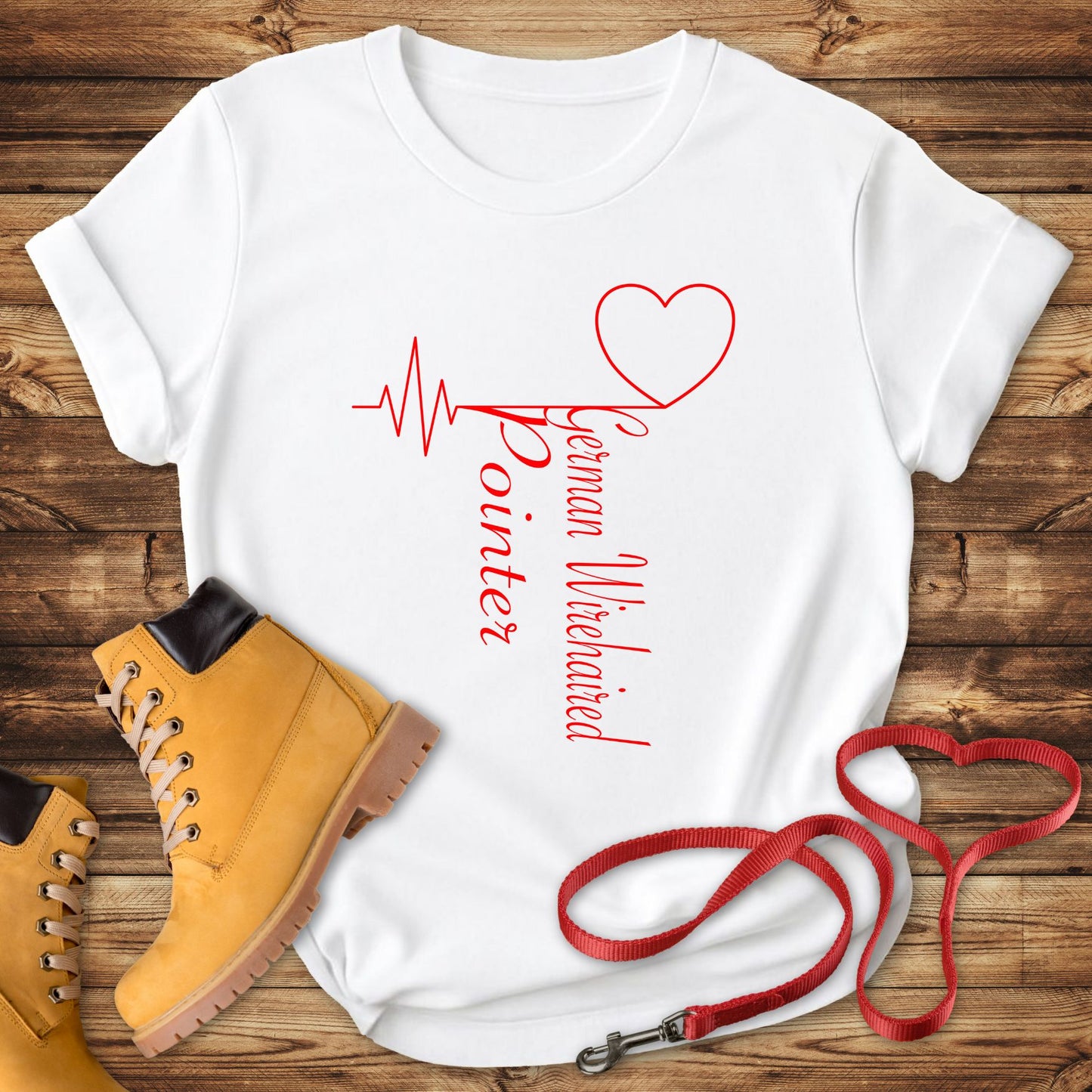 German Wirehaired Pointer Love: Heart Beats for Breed