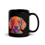 He's Not A What! with Vizsla Style Puppy Black Mug