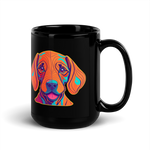 He's Not A What! with Vizsla Style Puppy Black Mug