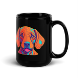 He's Not A What! with Vizsla Style Puppy Black Mug