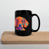 He's Not A What! with Vizsla Style Puppy Black Mug