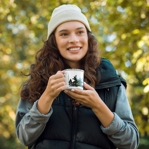 Going Norther Outdoors Enamel Mug