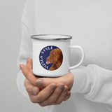 All About "T" Logo with Lake CDA Enamel Mug