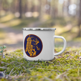 Vizsla Style Pup with Lake CDA Enamel Mug