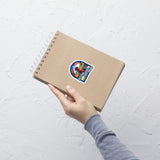 Sip Coffee, Hug Vizsla, Repeat - squared stickers