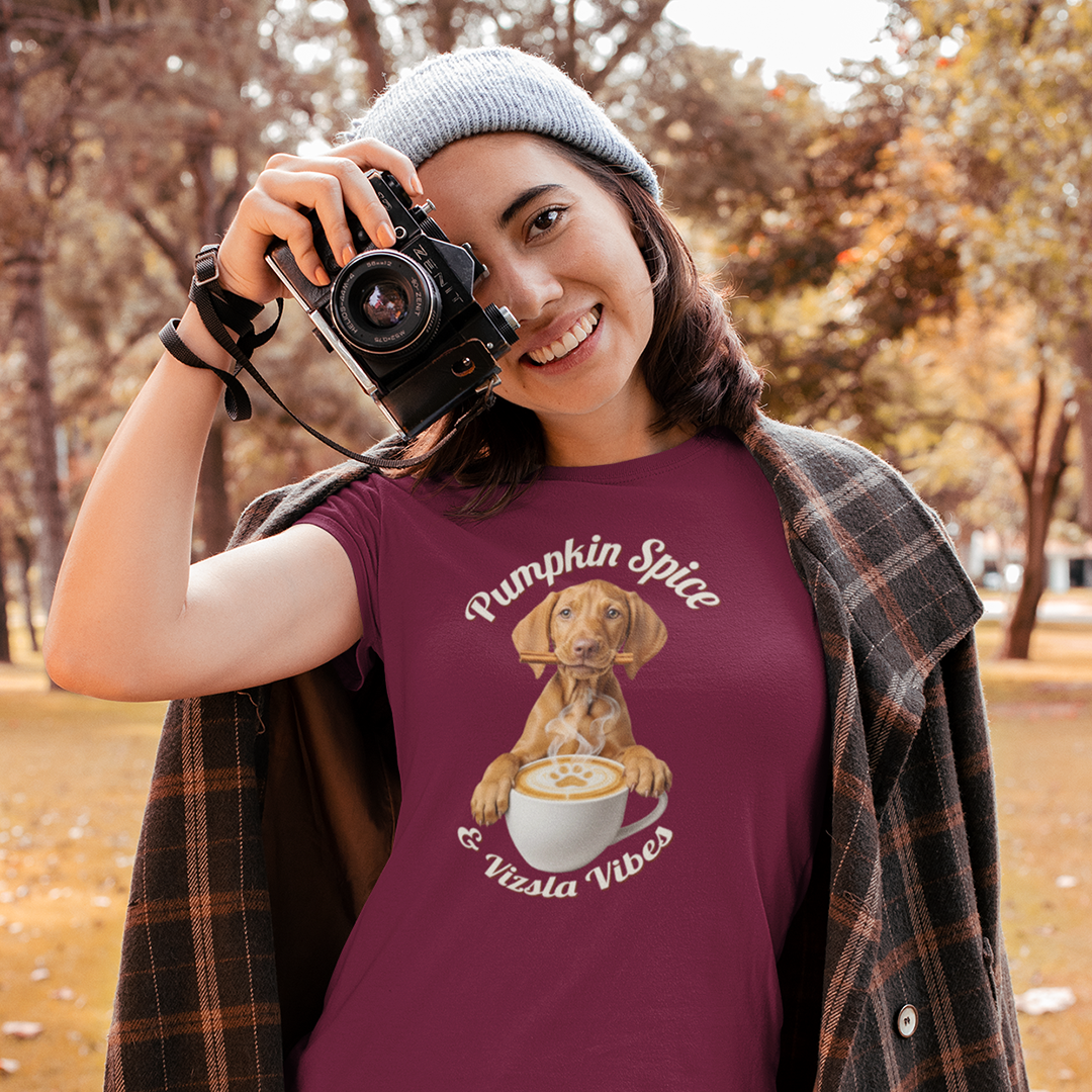 Pumpkin Spice Vizsla Shirt | Fall Dog Lover Tee