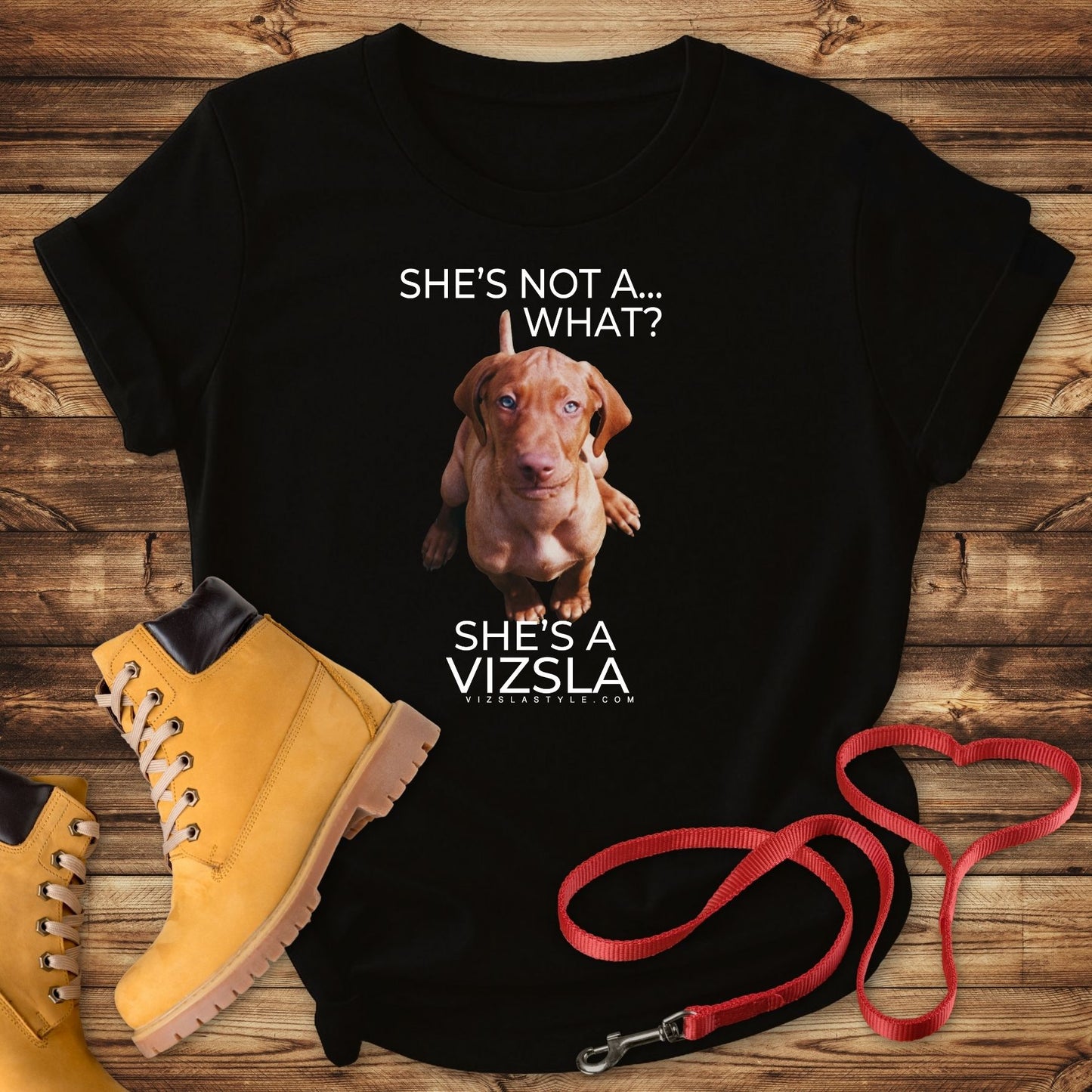 She's Not A What... She's A Vizsla (in Color) All Around Sports T-shirt