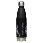 Vizsla Style Puppy w/ Logo - Stainless steel water bottle