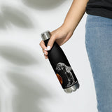 Vizsla Style Puppy w/ Logo - Stainless steel water bottle