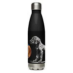 Vizsla Style Puppy w/ Logo - Stainless steel water bottle