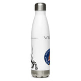 Vizsla Style Puppy ver 2 with Logo - Stainless steel water bottle in White