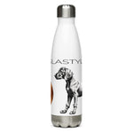 Vizsla Style Puppy ver 2 with Logo - Stainless steel water bottle in White