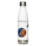 Vizsla Style Puppy ver 2 with Logo - Stainless steel water bottle in White