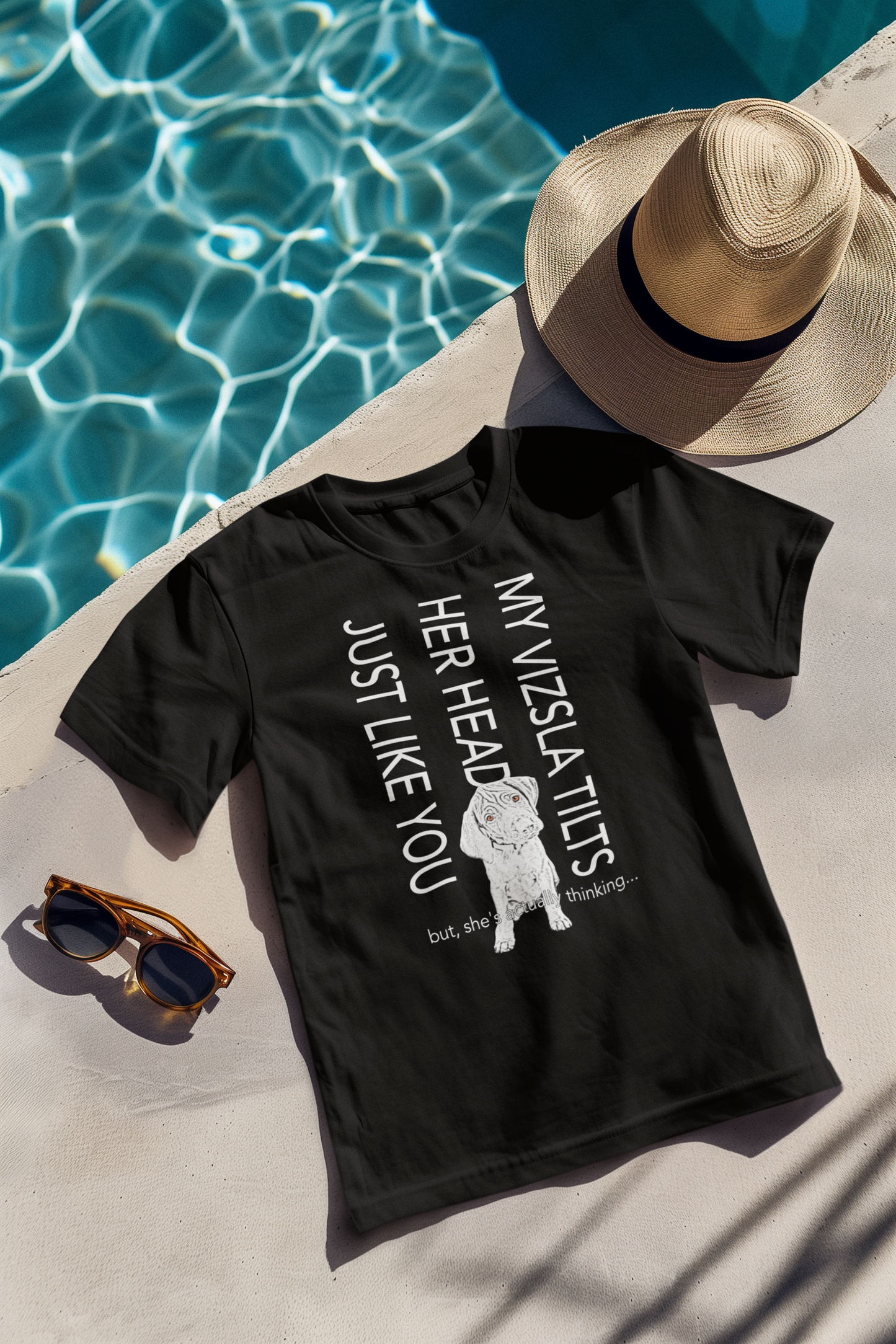 My Vizsla Tilts Her Head Just Like You Tee — Cute Vizsla Puppy Shirt