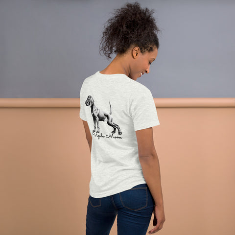 Vizsla Style - Vizsla Mom & Puppy w/ Dark Text T-Shirt