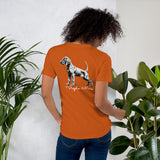 Vizsla Style - Vizsla Mom & Puppy w/ Light Text T-Shirt