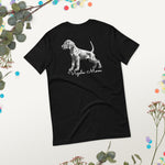 Vizsla Style - Vizsla Mom & Puppy w/ Light Text T-Shirt